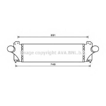 Интеркулер AVA QUALITY COOLING IV4129