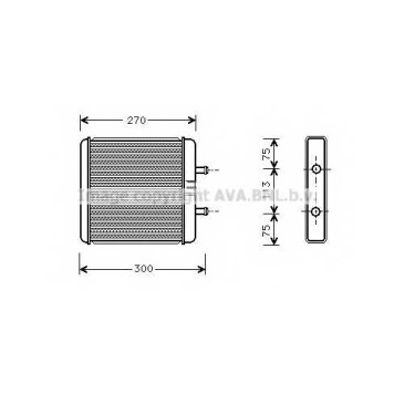 Радиатор отопления салона AVA QUALITY COOLING IV6048