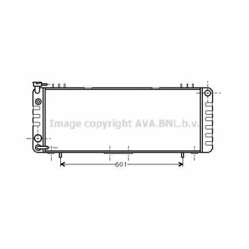 Радиатор охлаждения двигателя AVA QUALITY COOLING JE2002