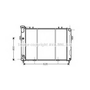 Радиатор охлаждения двигателя AVA QUALITY COOLING JE2008