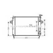 Радиатор охлаждения двигателя AVA QUALITY COOLING JE2044