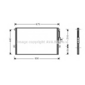 Конденсатор кондиционера AVA QUALITY COOLING JE5018