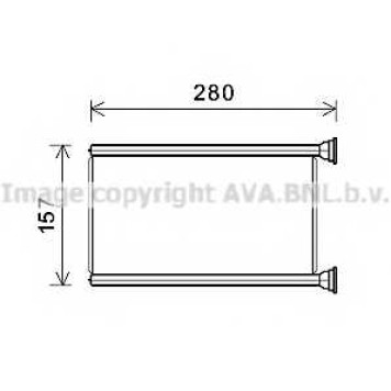 Радиатор отопления салона AVA QUALITY COOLING JEA6069