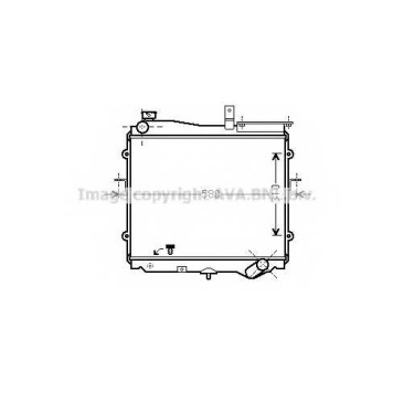 Радиатор охлаждения двигателя AVA QUALITY COOLING KA2024