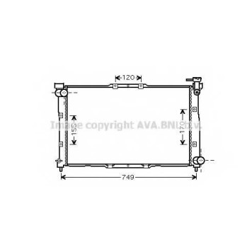 Радиатор охлаждения двигателя AVA QUALITY COOLING KA2039