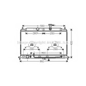 Радиатор охлаждения двигателя AVA QUALITY COOLING KA2078