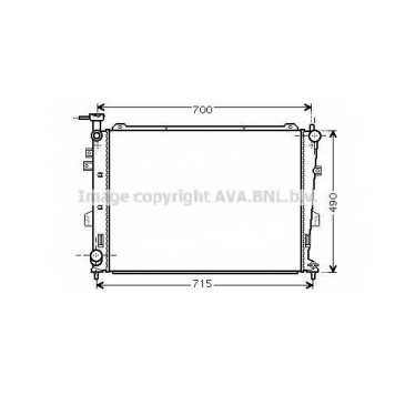Радиатор охлаждения двигателя AVA QUALITY COOLING KA2103
