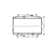 Радиатор охлаждения двигателя AVA QUALITY COOLING KA2119