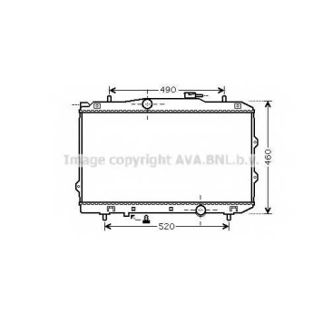 Радиатор охлаждения двигателя AVA QUALITY COOLING KA2119