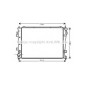 Радиатор охлаждения двигателя AVA QUALITY COOLING KA2162