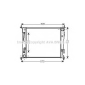 Радиатор охлаждения двигателя AVA QUALITY COOLING KA2185
