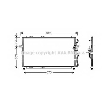 Конденсатор кондиционера AVA QUALITY COOLING KA5014