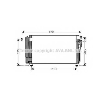 Конденсатор кондиционера AVA QUALITY COOLING KA5081D