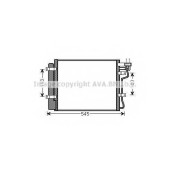 Конденсатор кондиционера AVA QUALITY COOLING KA5134D