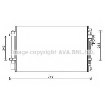 Конденсатор кондиционера AVA QUALITY COOLING KA5157D
