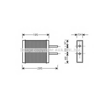 Радиатор отопления салона AVA QUALITY COOLING KA6047
