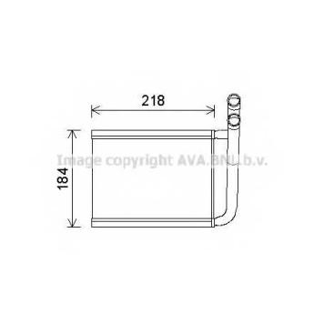 Радиатор отопления салона AVA QUALITY COOLING KA6166