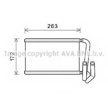 Радиатор отопления салона AVA QUALITY COOLING KA6169