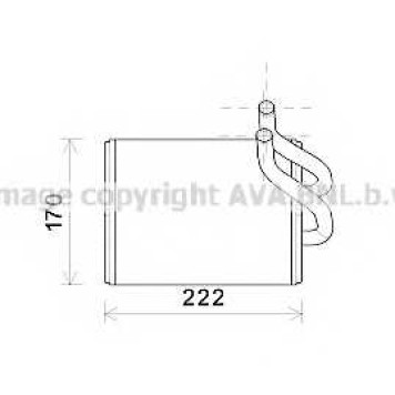Радиатор отопления салона AVA QUALITY COOLING KA6170