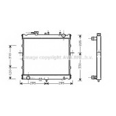 Радиатор охлаждения двигателя AVA QUALITY COOLING KAA2022