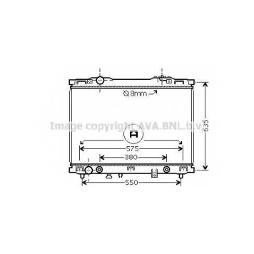 Радиатор охлаждения двигателя AVA QUALITY COOLING KAA2057