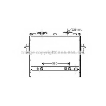 Радиатор охлаждения двигателя AVA QUALITY COOLING KAA2058