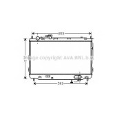 Радиатор охлаждения двигателя AVA QUALITY COOLING KAA2084