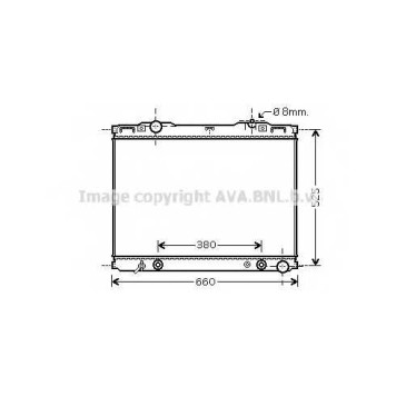 Радиатор охлаждения двигателя AVA QUALITY COOLING KAA2139