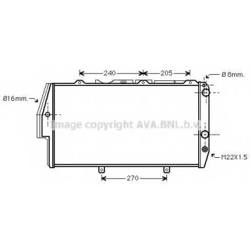 Радиатор охлаждения двигателя AVA QUALITY COOLING AI2020