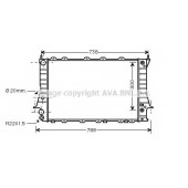 Радиатор охлаждения двигателя AVA QUALITY COOLING AIA2078