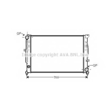 Радиатор охлаждения двигателя AVA QUALITY COOLING AIA2124