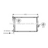 Радиатор охлаждения двигателя AVA QUALITY COOLING BWA2205