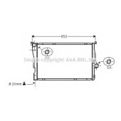 Радиатор охлаждения двигателя AVA QUALITY COOLING BWA2278
