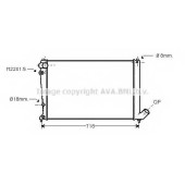 Радиатор охлаждения двигателя AVA QUALITY COOLING CNA2107