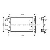 Радиатор охлаждения двигателя AVA QUALITY COOLING CR2034
