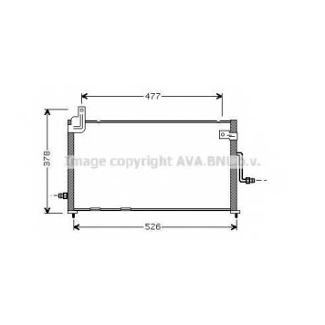 Конденсатор кондиционера AVA QUALITY COOLING DW5044