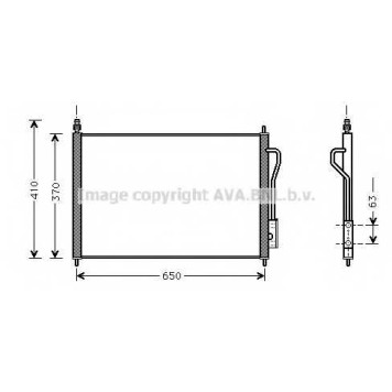 Конденсатор кондиционера AVA QUALITY COOLING FD5268