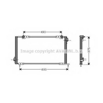 Конденсатор кондиционера AVA QUALITY COOLING HD5105