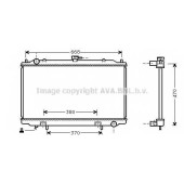 Радиатор охлаждения двигателя AVA QUALITY COOLING DN2188