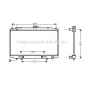 Радиатор охлаждения двигателя AVA QUALITY COOLING DN2189