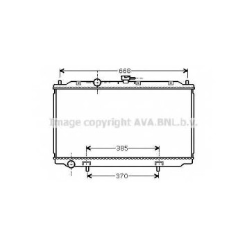 Радиатор охлаждения двигателя AVA QUALITY COOLING DN2215