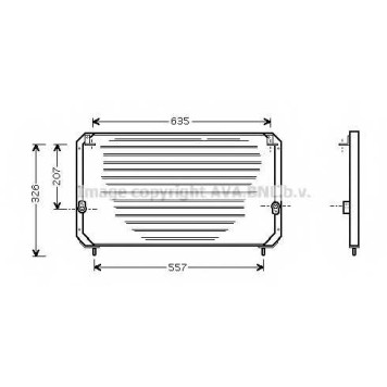 Конденсатор кондиционера AVA QUALITY COOLING TO5202