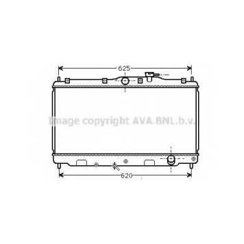 Радиатор охлаждения двигателя AVA QUALITY COOLING HD2016