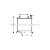 Радиатор охлаждения двигателя AVA QUALITY COOLING HYA2085
