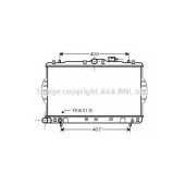 Радиатор охлаждения двигателя AVA QUALITY COOLING HYA2088