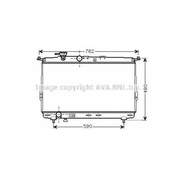 Радиатор охлаждения двигателя AVA QUALITY COOLING HY2106