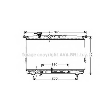 Радиатор охлаждения двигателя AVA QUALITY COOLING HYA2107