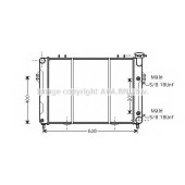 Радиатор охлаждения двигателя AVA QUALITY COOLING JE2007