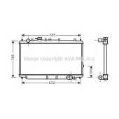 Радиатор охлаждения двигателя AVA QUALITY COOLING KA2016