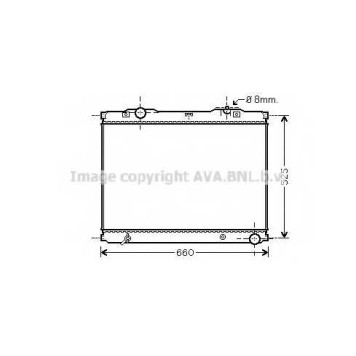 Радиатор охлаждения двигателя AVA QUALITY COOLING KA2055